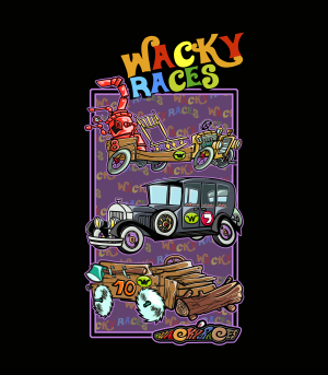 Diseño LOS AUTOS LOCOS o WACKY RACES Hanna & Barbera Animación  