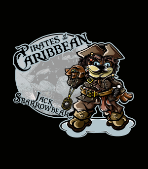 Diseño Osopedia JACK SPAROW Piratas del Caribe CINE  