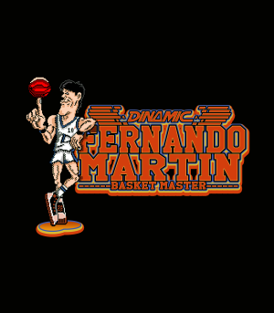 Diseño GAMES RETRO PIXEL FERNANDO MARTIN Basket Master DINAMIC Spectrum  