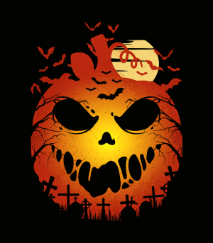 Diseño Halloween Scary Pumpkin  