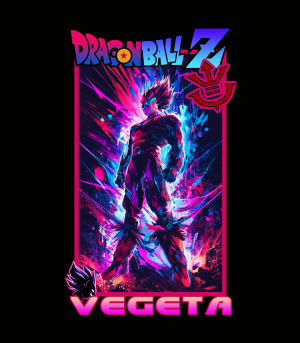 Diseño Dragon Ball Z y SUPER Vegeta Power  