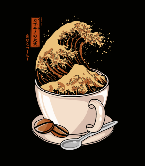 Diseño The Great Wave of Cappuccino  