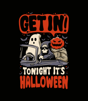 Diseño Get In Tonight It's Halloween !  